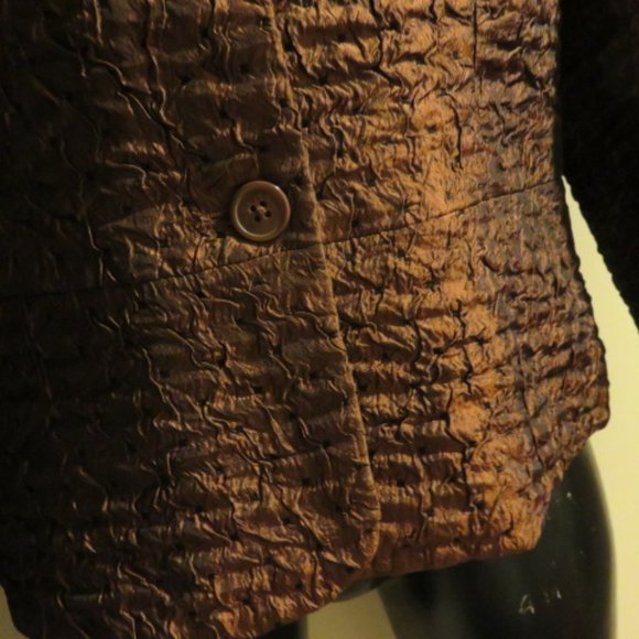 Coldwater Creek Petite Small Dress Jacket / Brown - Picture 3 of 5